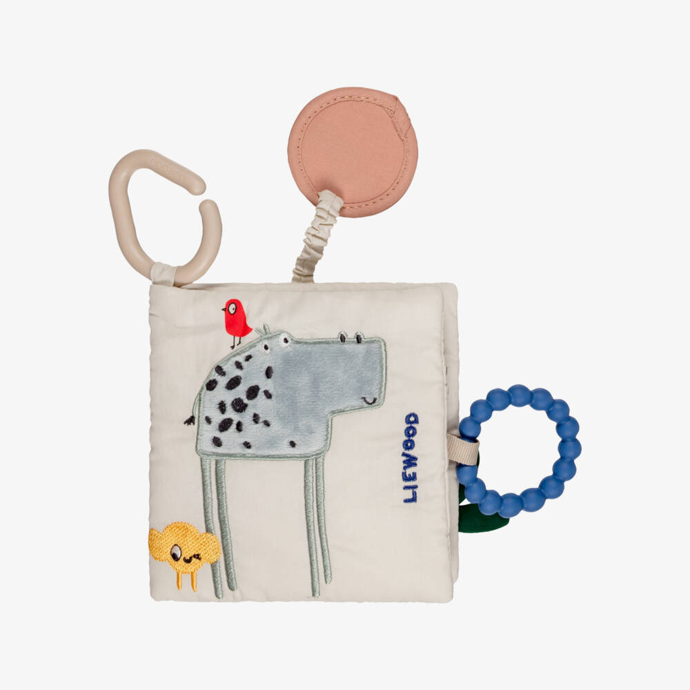 Liewood-Beige Animal Character Soft Book for Baby (15cm) | Childrensalon