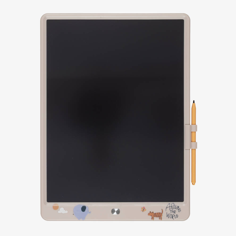 Liewood-Beige Animal LCD Magic Drawing Board (31cm) | Childrensalon