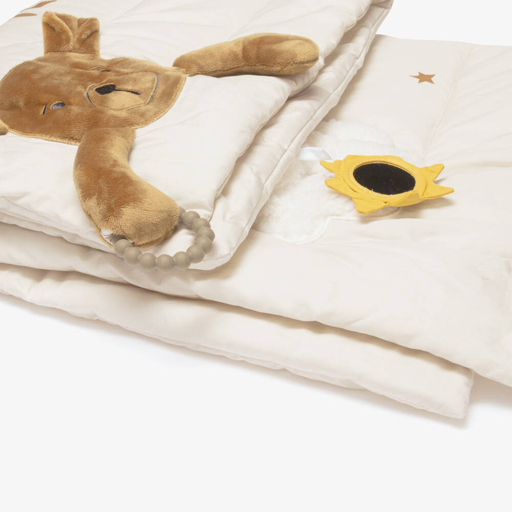Liewood-Beige Animals Organic Cotton Activity Playmat (95cm) | Childrensalon