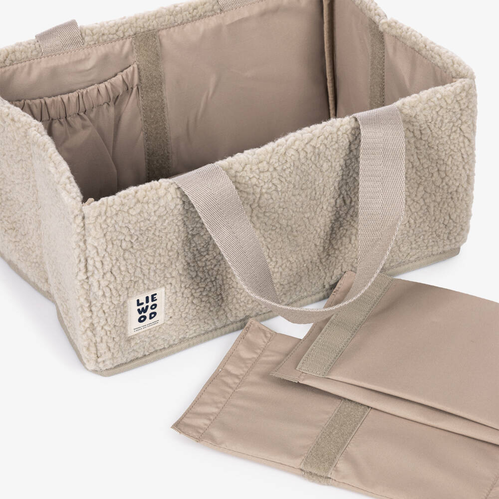 Liewood-Beige Baby Nursery Organiser Caddy (37cm) | Childrensalon