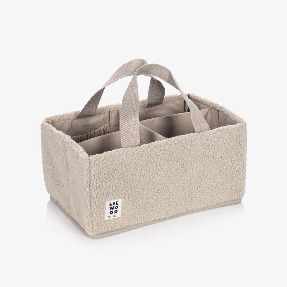 Liewood-Beige Baby Nursery Organiser Caddy (37cm) | Childrensalon