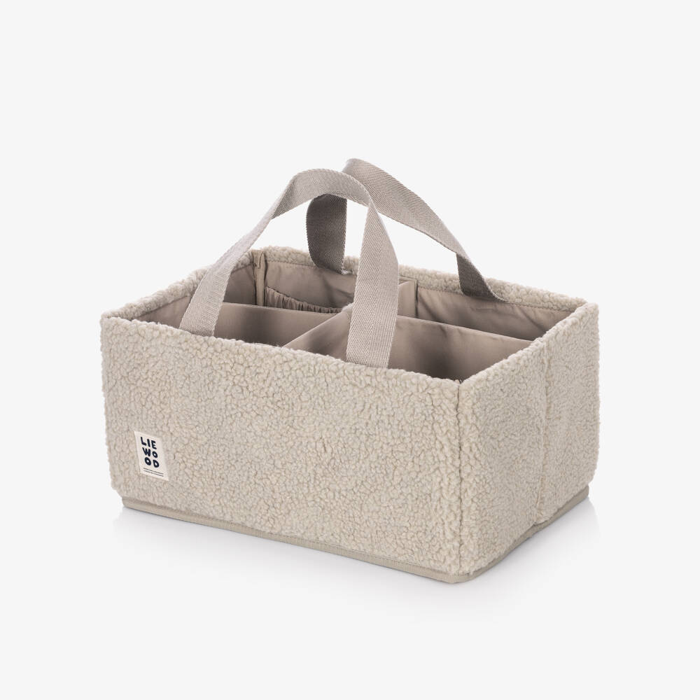 Liewood-Beige Baby Nursery Organiser Caddy (37cm) | Childrensalon