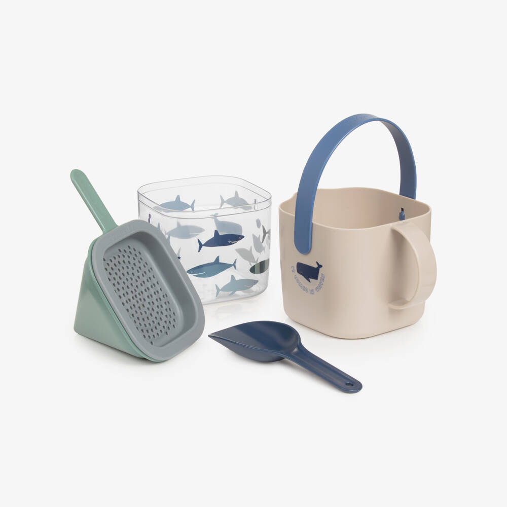 Liewood-Beige & Blue Roald Sand Set (23cm) | Childrensalon