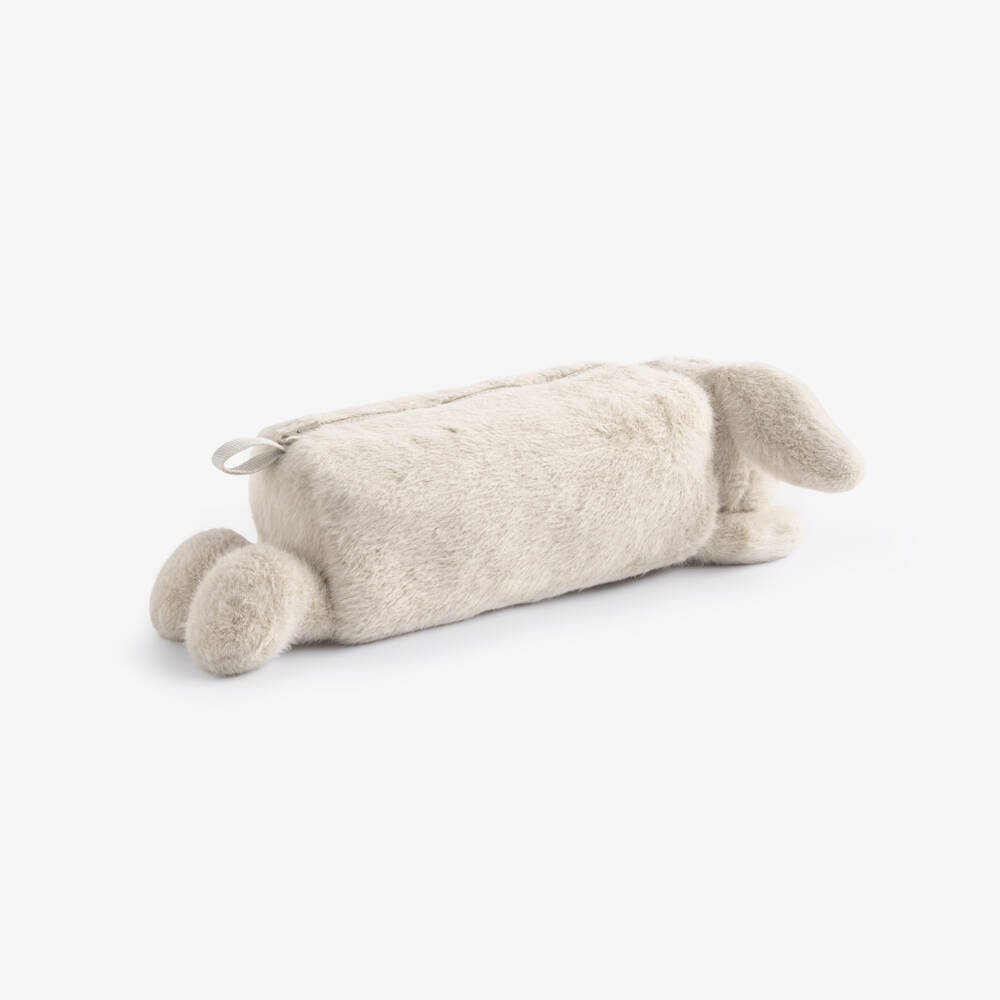 Liewood-Beige Bunny Plush Pencil Case (32cm) | Childrensalon