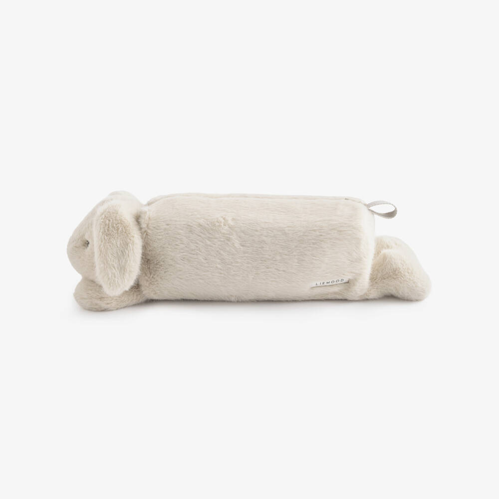 Liewood-Beige Bunny Plush Pencil Case (32cm) | Childrensalon