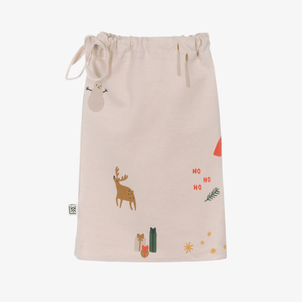 Liewood-Beige Cotton Christmas Pyjamas | Childrensalon