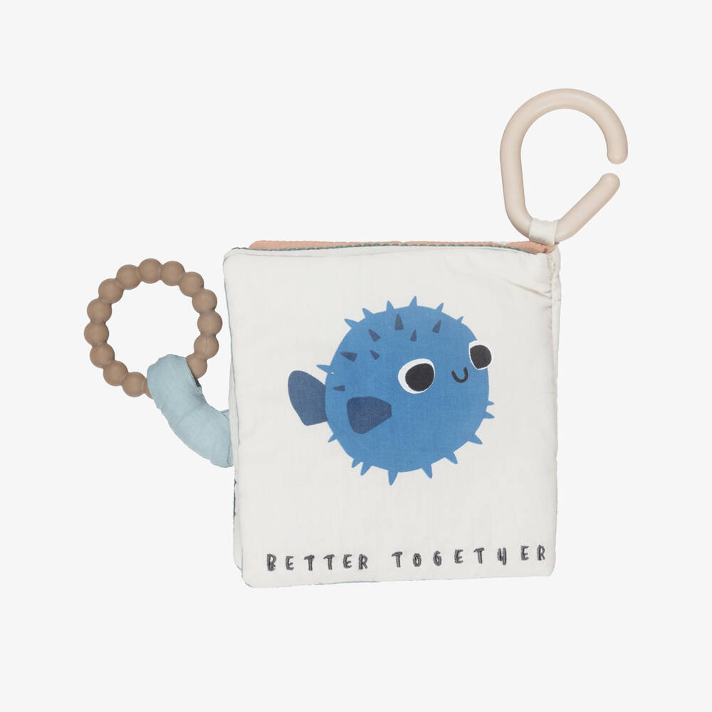 Liewood-Beige Cotton Padded Baby Book (15cm) | Childrensalon