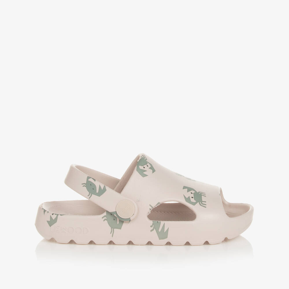 Liewood-Beige Crab Print Clog Sandals | Childrensalon