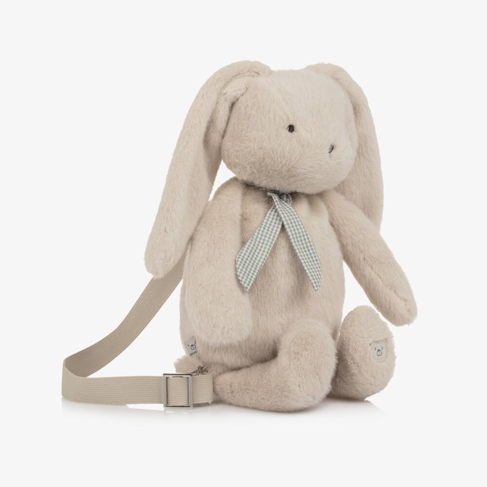 Liewood-Beige Dayana Plush Rabbit Backpack (34cm) | Childrensalon