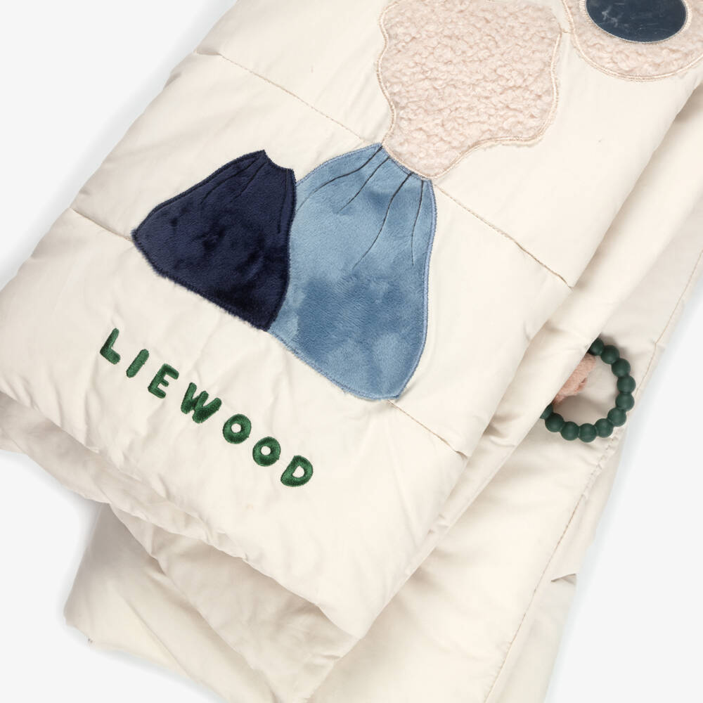 Liewood-Beige Dinosaur Activity Playmat for Baby (90cm) | Childrensalon