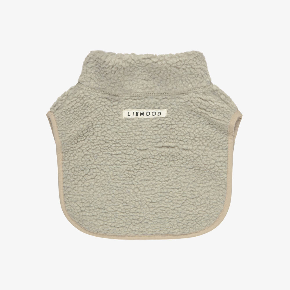 Liewood-Beige Fleece Neck Warmer | Childrensalon