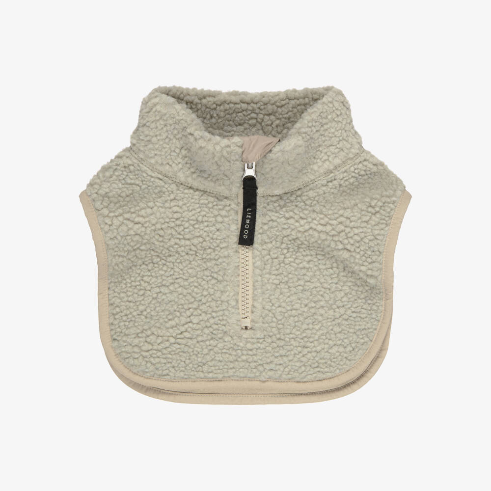 Liewood-Beige Fleece Neck Warmer | Childrensalon