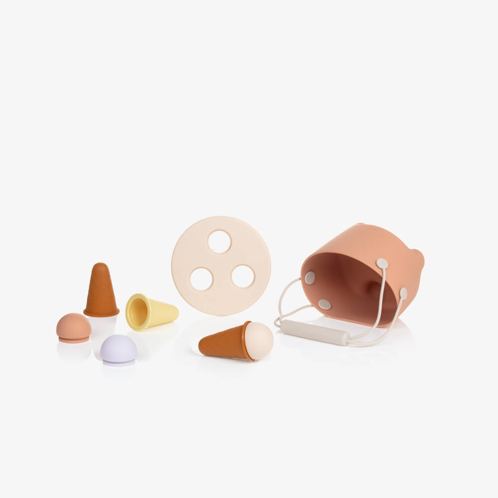 Liewood-Beige Ice Cream Play Set (15cm) | Childrensalon