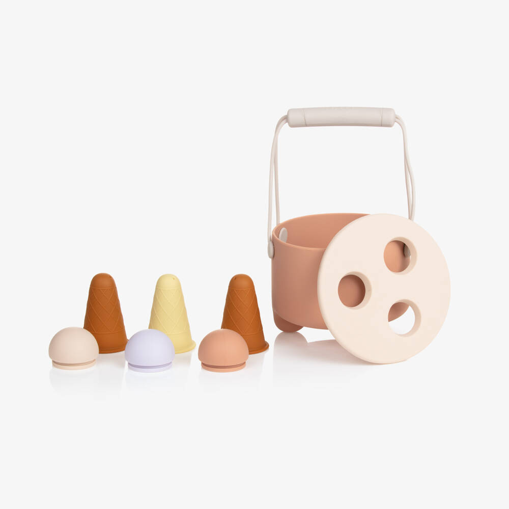 Liewood-Beige Ice Cream Play Set (15cm) | Childrensalon