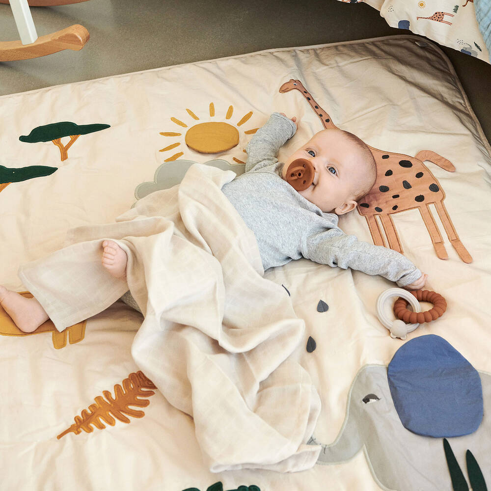 Liewood-Beige Jungle Playmat (110cm) | Childrensalon
