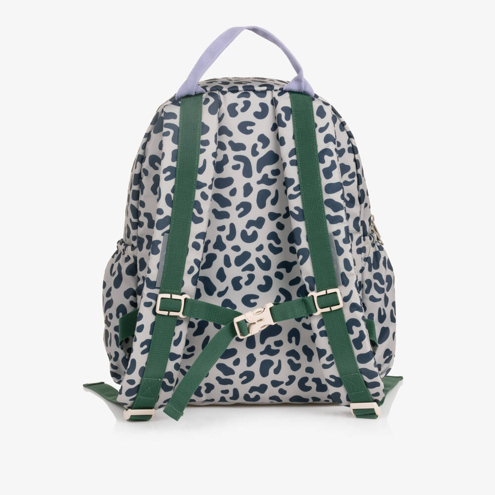Liewood-Beige Leopard Print Lennon Backpack (38cm) | Childrensalon