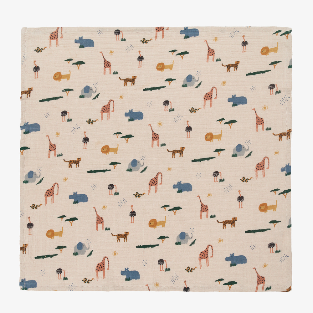 Liewood-لفافات موسلين قطن عضوي لون بيج للأطفال (عدد 2) | Childrensalon