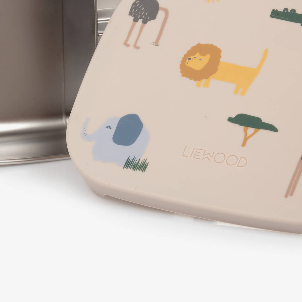 Liewood-صندوق لحفظ الطعام بطبعة سفاري (16 سم) | Childrensalon