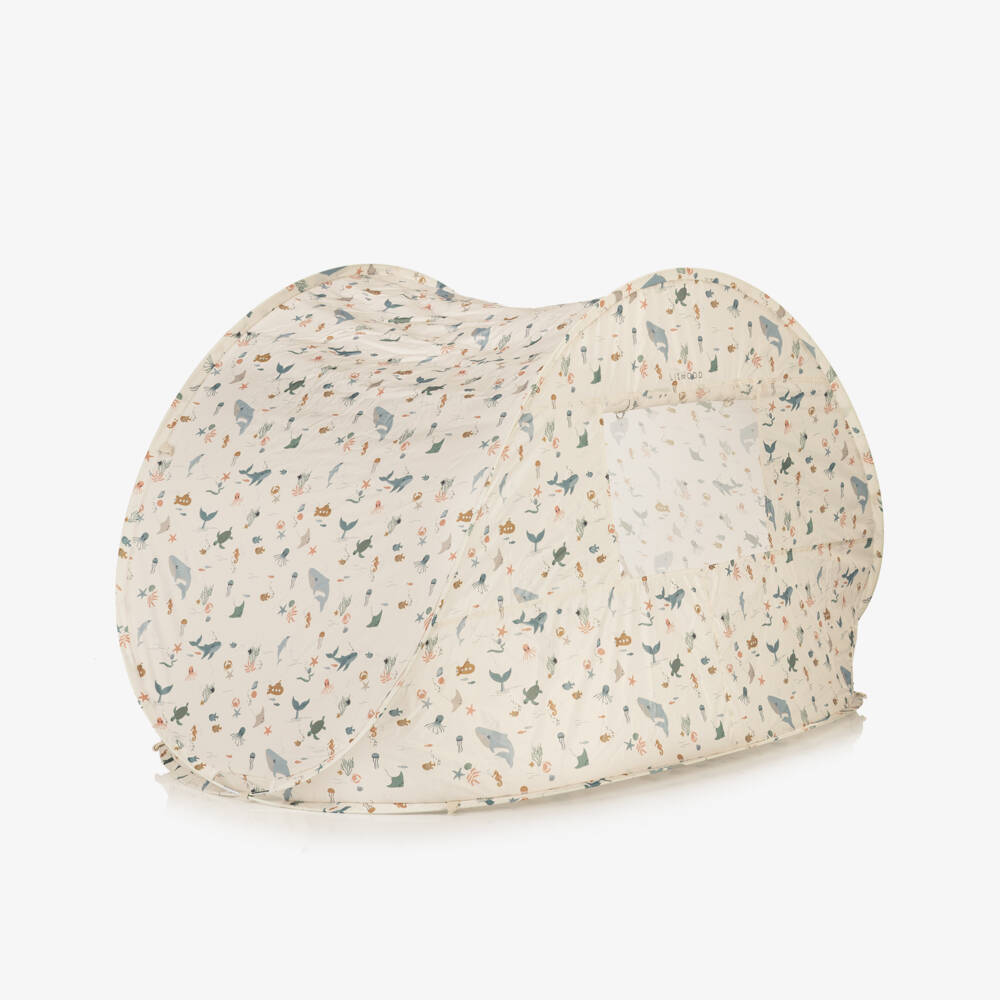 Liewood-Beige Sealife Pop-Up Tent (UPF40+) | Childrensalon