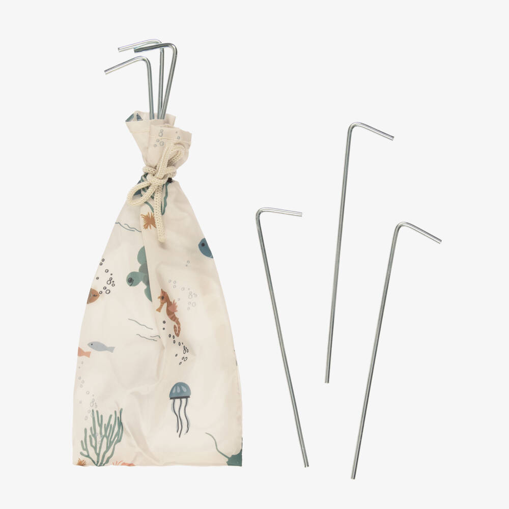 Liewood-Beige Sealife Pop-Up Tent (UPF40+) | Childrensalon