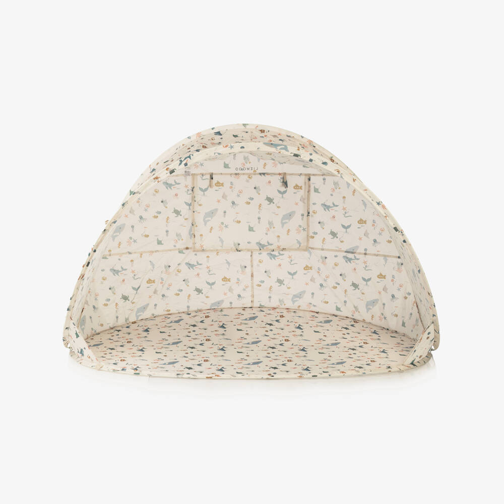 Liewood-Beige Sealife Pop-Up Tent (UPF40+) | Childrensalon