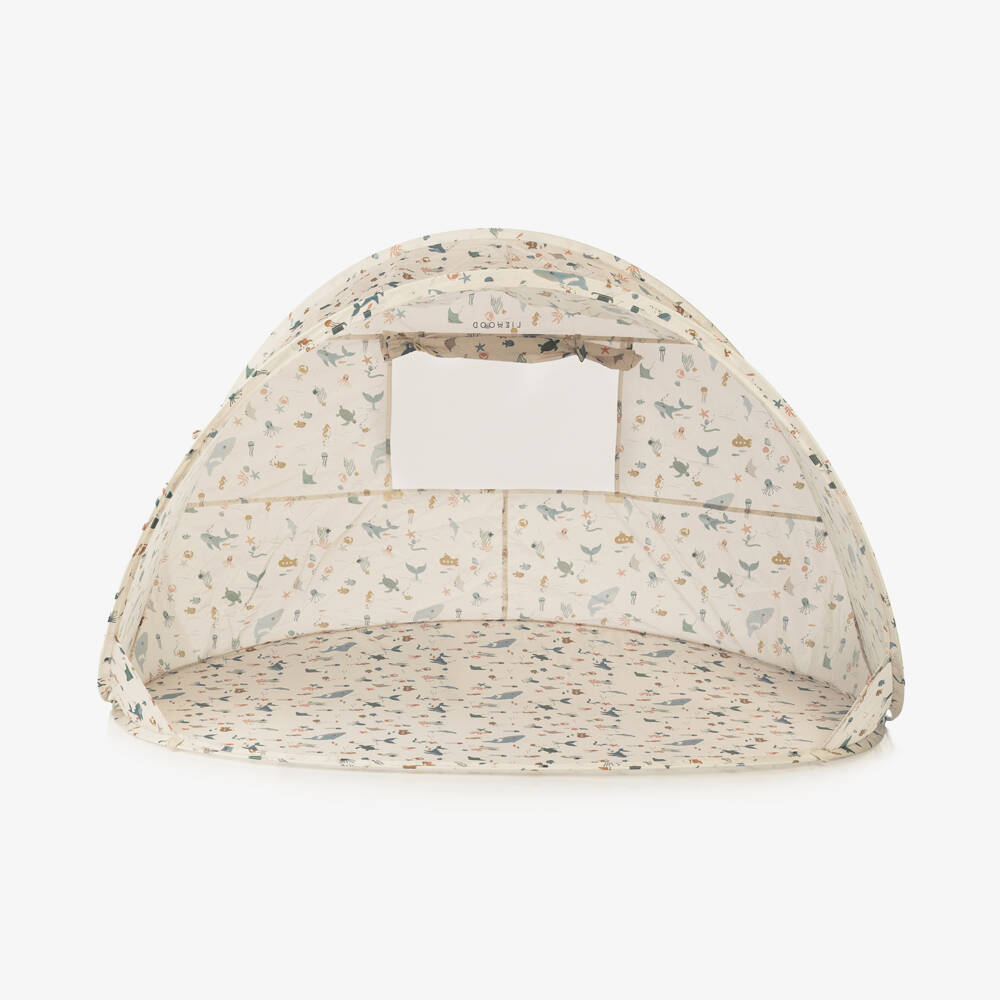 Liewood-Beige Sealife Pop-Up Tent (UPF40+) | Childrensalon