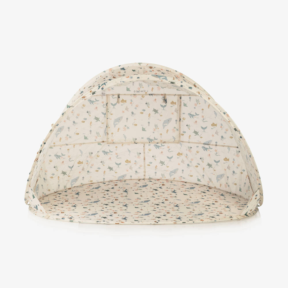 Liewood-Beige Sealife Pop-Up Tent (UPF40+) | Childrensalon