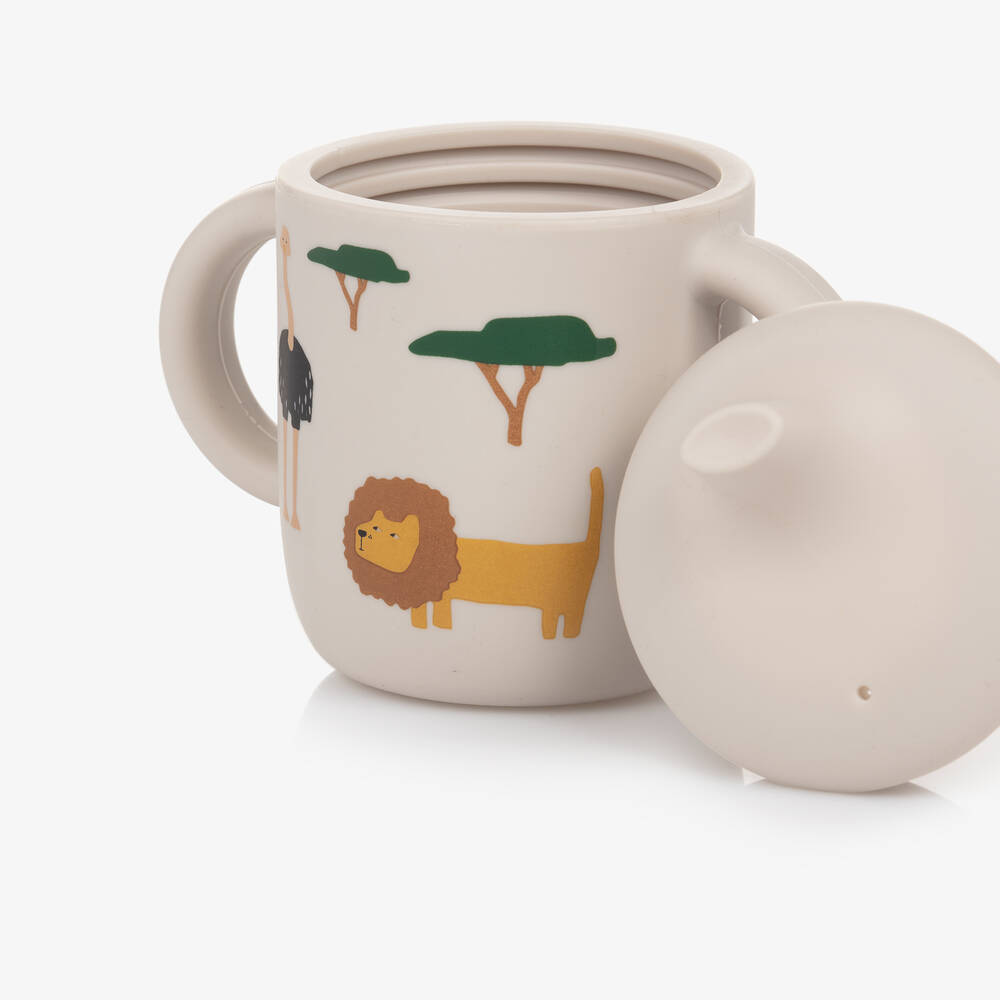 Liewood-Бежевый силиконовый поильник 12см | Childrensalon