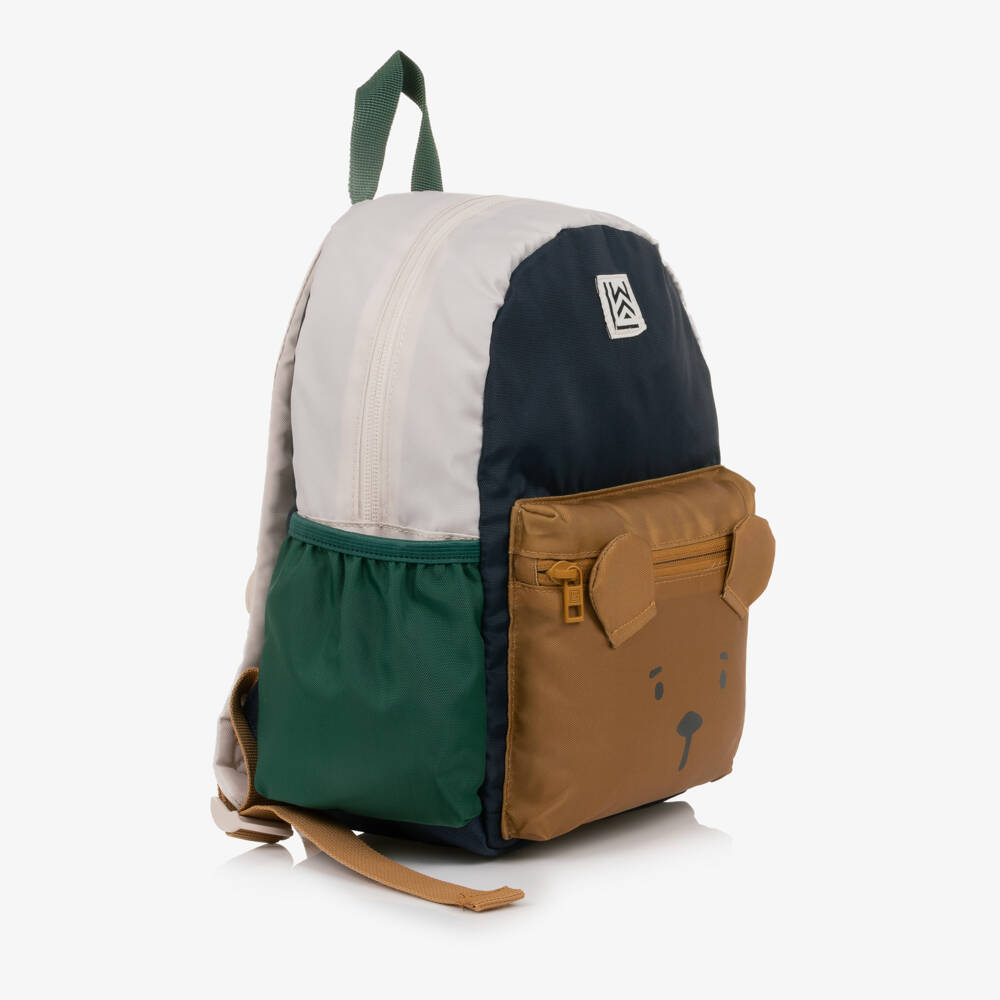 Liewood-Blue & Beige Andreas Bear Mini Backpack (27cm) | Childrensalon