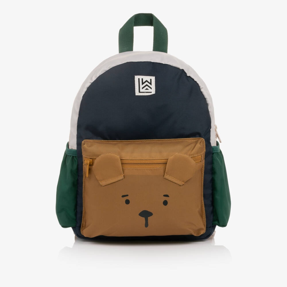 Liewood-Blue & Beige Andreas Bear Mini Backpack (27cm) | Childrensalon
