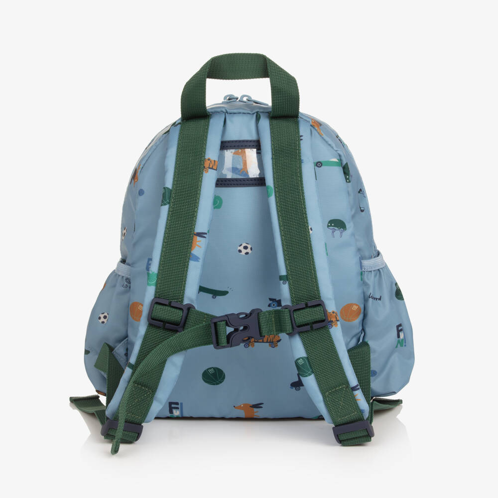 Liewood-Blue Fun Hobby Print Backpack (27cm) | Childrensalon