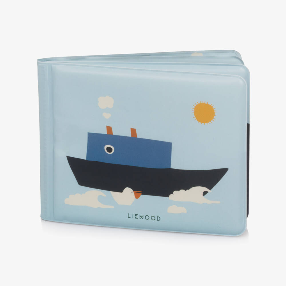 Liewood-Blue Nautical Theme Bath Book (17cm) | Childrensalon