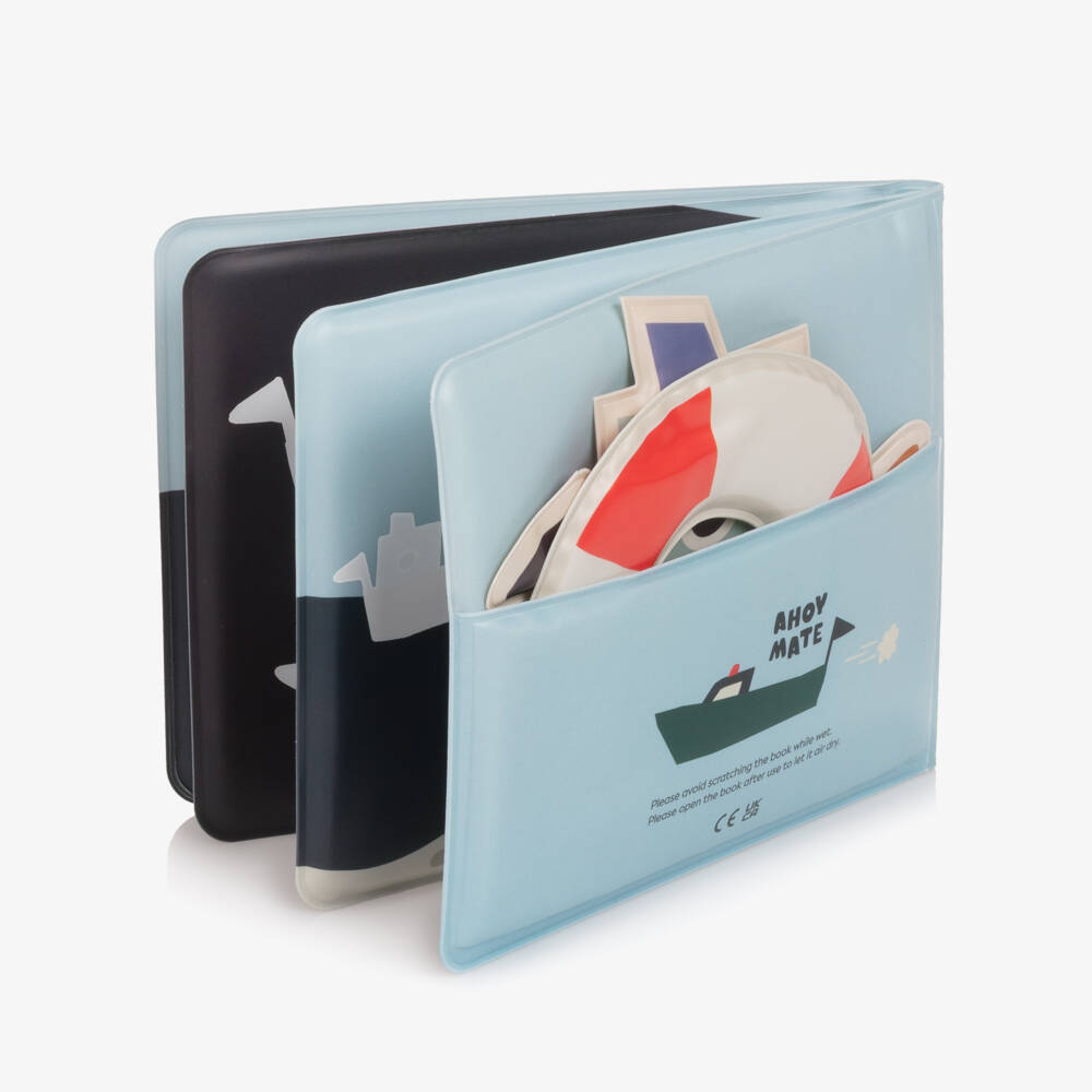 Liewood-Blue Nautical Theme Bath Book (17cm) | Childrensalon