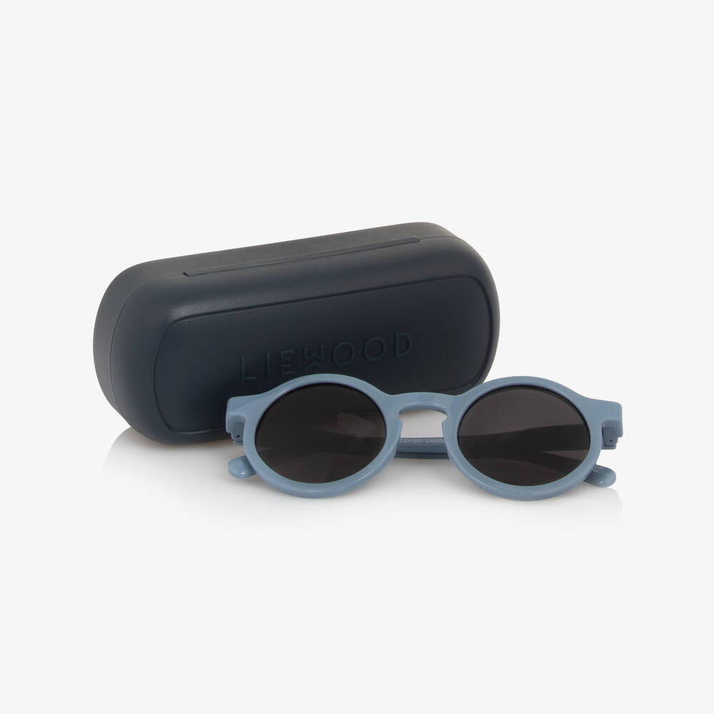 Liewood-Blue Round Sunglasses | Childrensalon