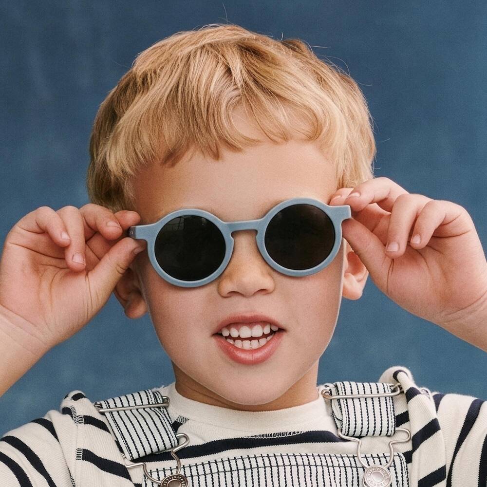 Liewood-Blue Round Sunglasses | Childrensalon