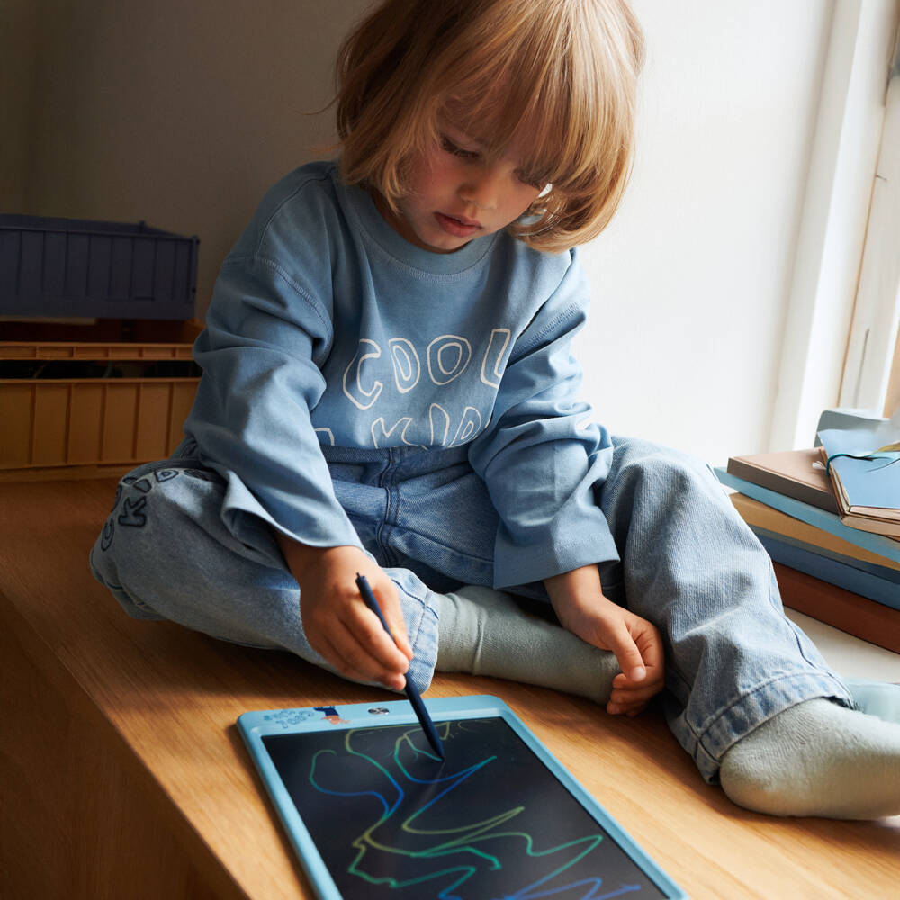Liewood-Blue Tiger LCD Drawing Tablet (24cm) | Childrensalon