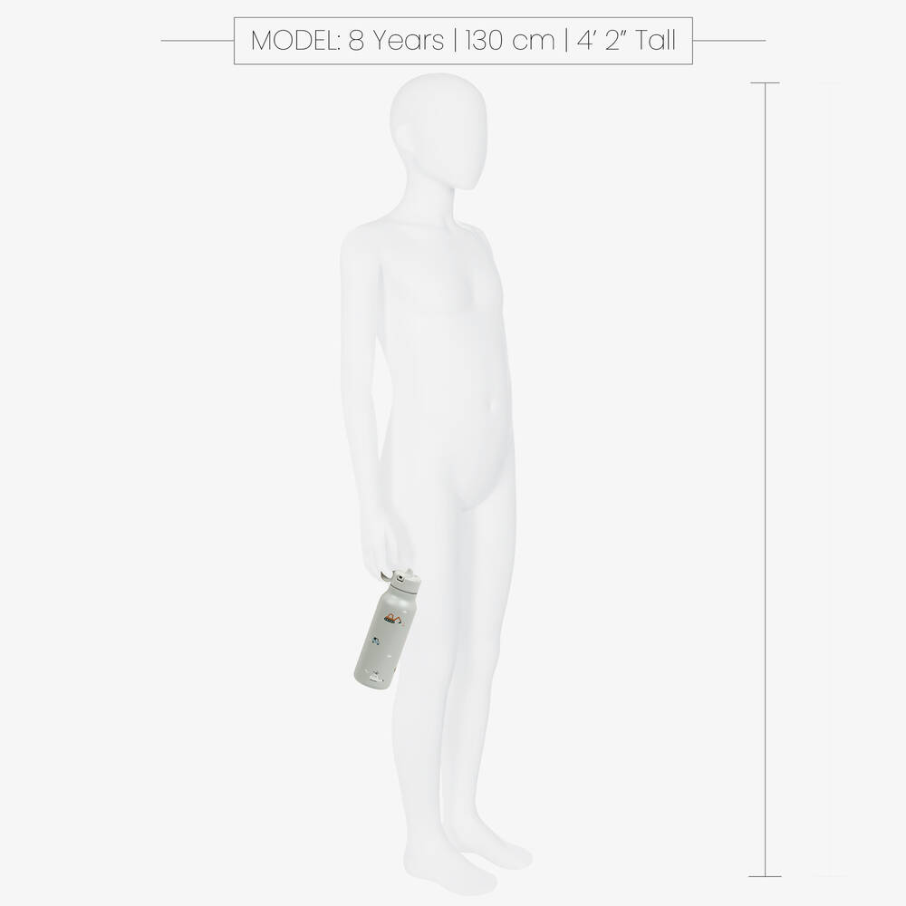 Liewood-Blue Vehicles Water Bottle (19cm) | Childrensalon