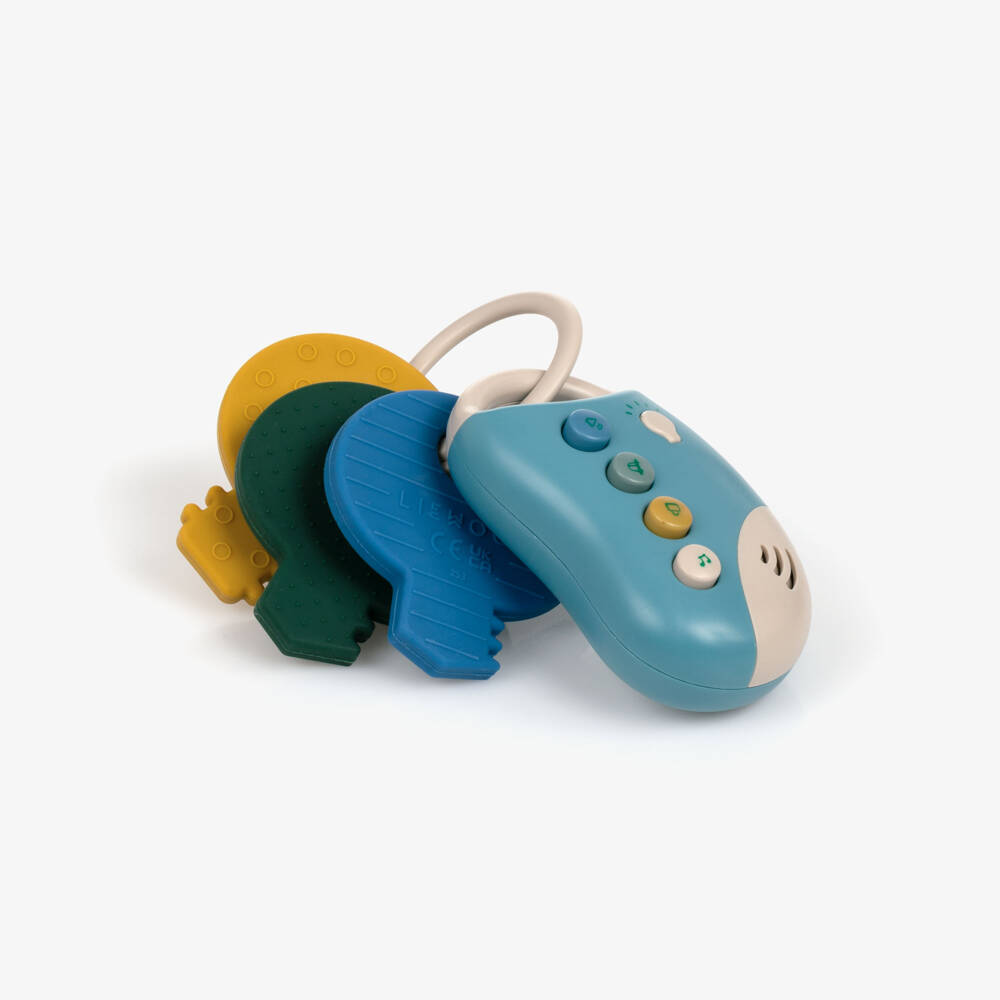 Liewood-Blue Vroom Car Key Toys (17cm) | Childrensalon