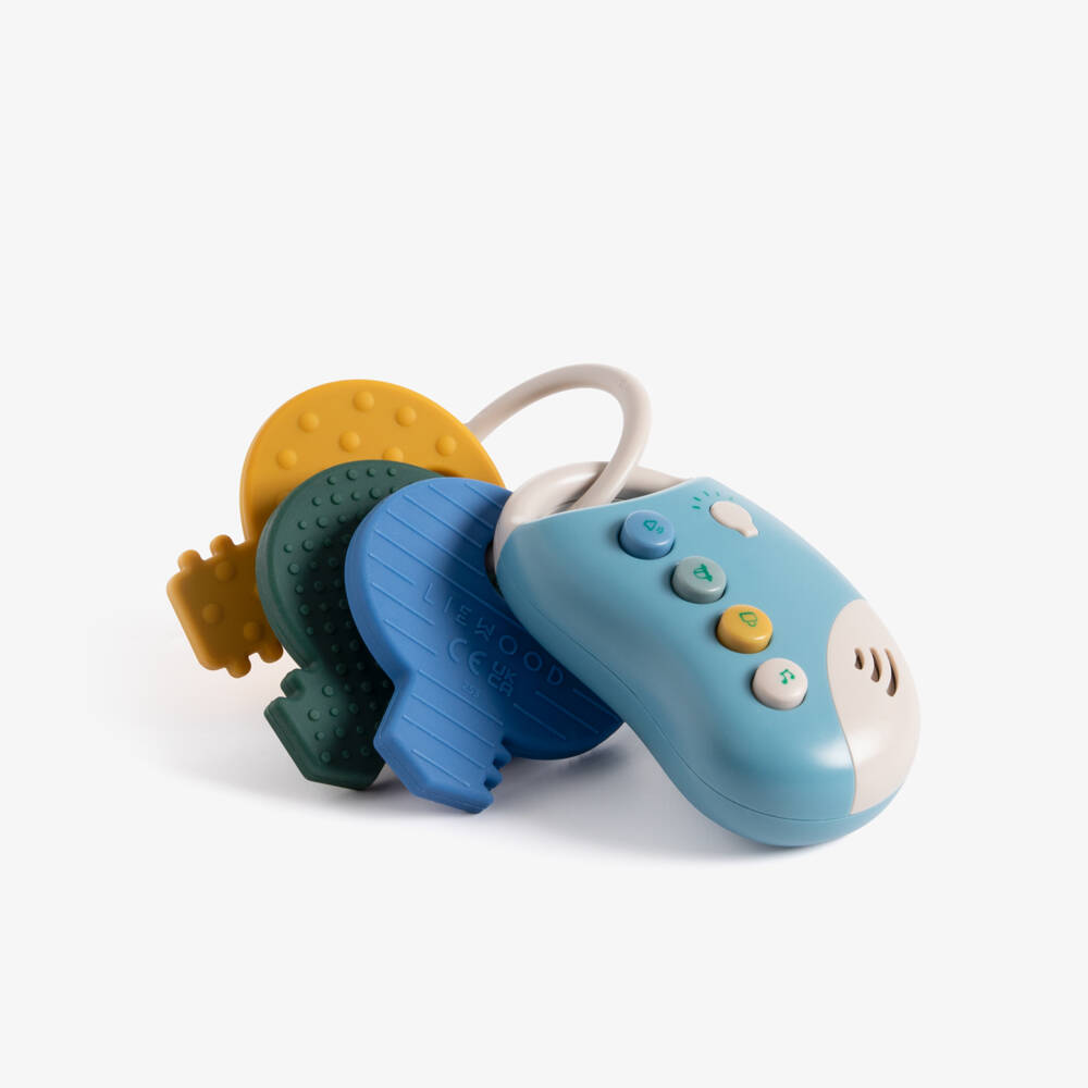 Liewood-Blue Vroom Car Key Toys (17cm) | Childrensalon