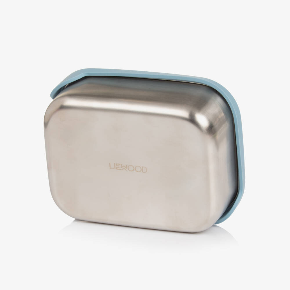 Liewood-Boys Blue Hobby Motifs Lunch Box (17cm) | Childrensalon