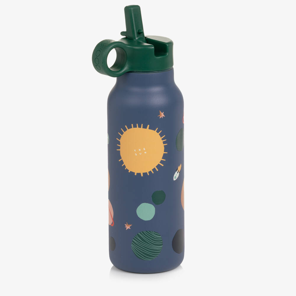 Liewood-Boys Blue Space Print Water Bottle (19cm) | Childrensalon