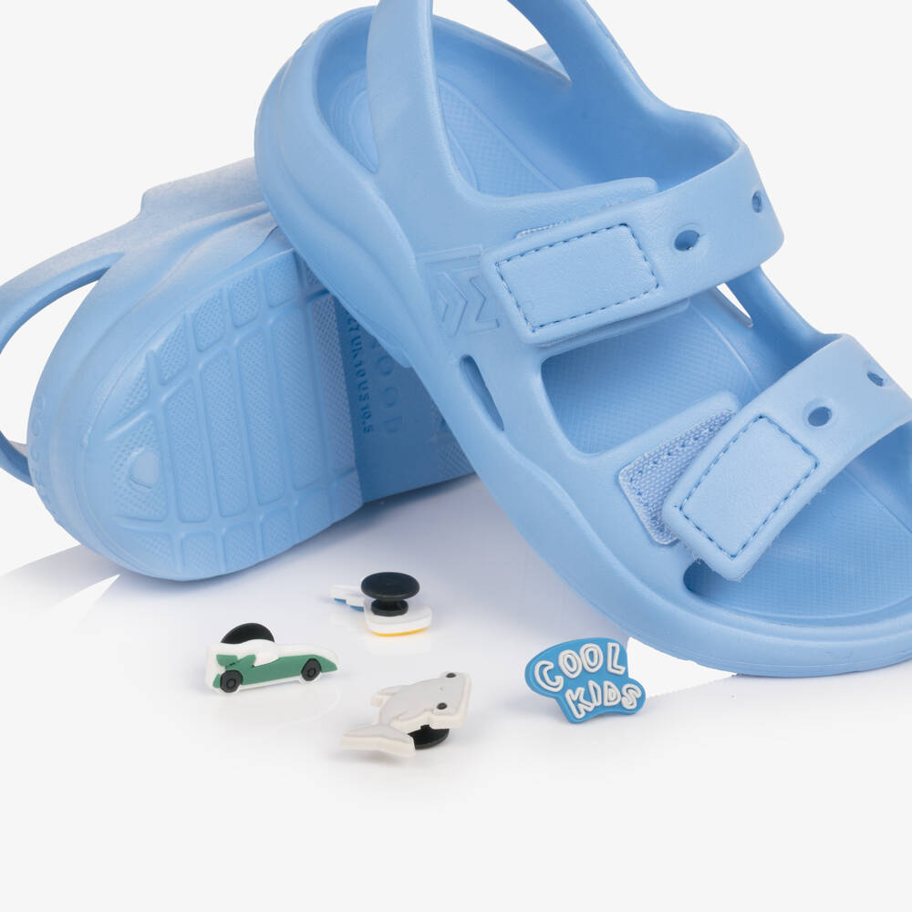Liewood-Boys Bright Blue Sandals with Charms | Childrensalon