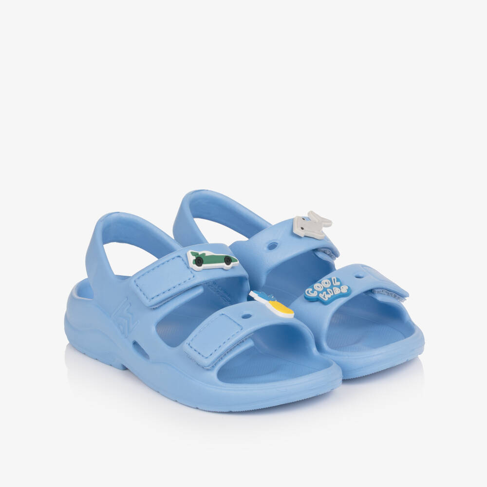 Liewood-Boys Bright Blue Sandals with Charms | Childrensalon
