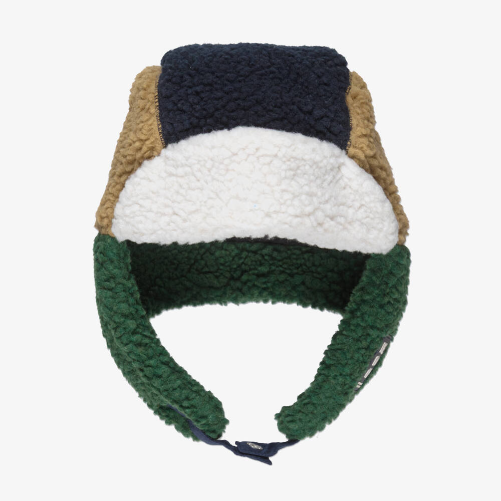 Liewood-Boys Colourblock Sherpa Fleece Trapper Hat | Childrensalon