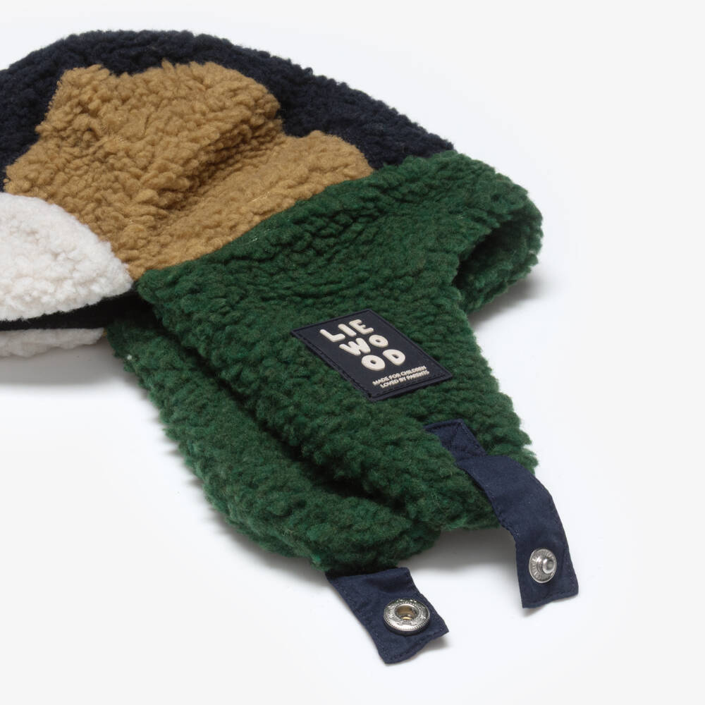Liewood-Boys Colourblock Sherpa Fleece Trapper Hat | Childrensalon