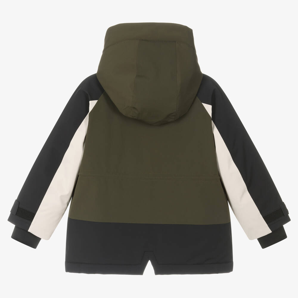 Liewood-جاكيت تزلج لون أخضر كاكي للأولاد | Childrensalon