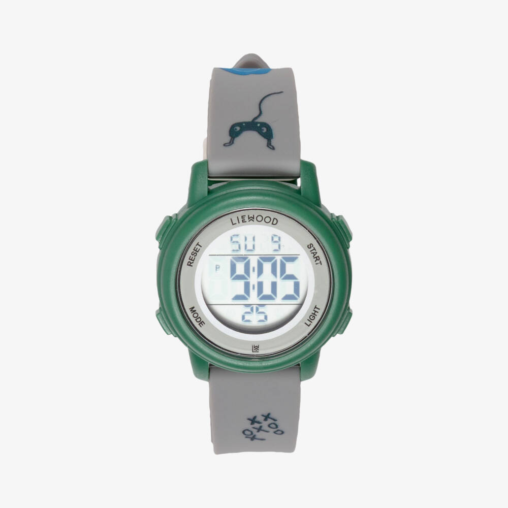 Liewood-Boys Grey Digital Sussi Wrist Watch | Childrensalon
