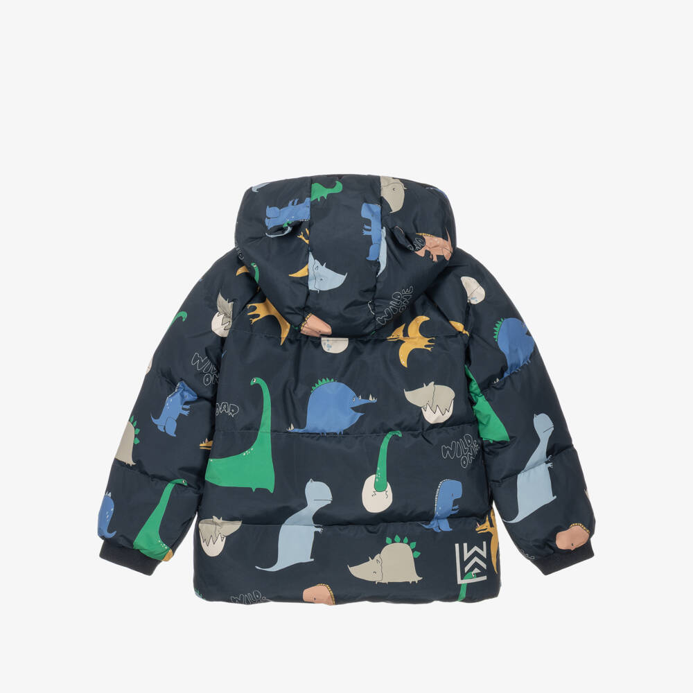 Liewood-Boys Navy Blue Down Filled Puffer Jacket | Childrensalon