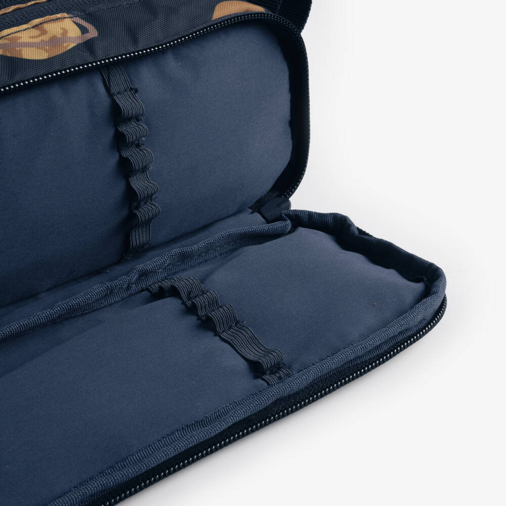 Liewood-Boys Navy Blue Planet Print Pencil Case (21cm) | Childrensalon