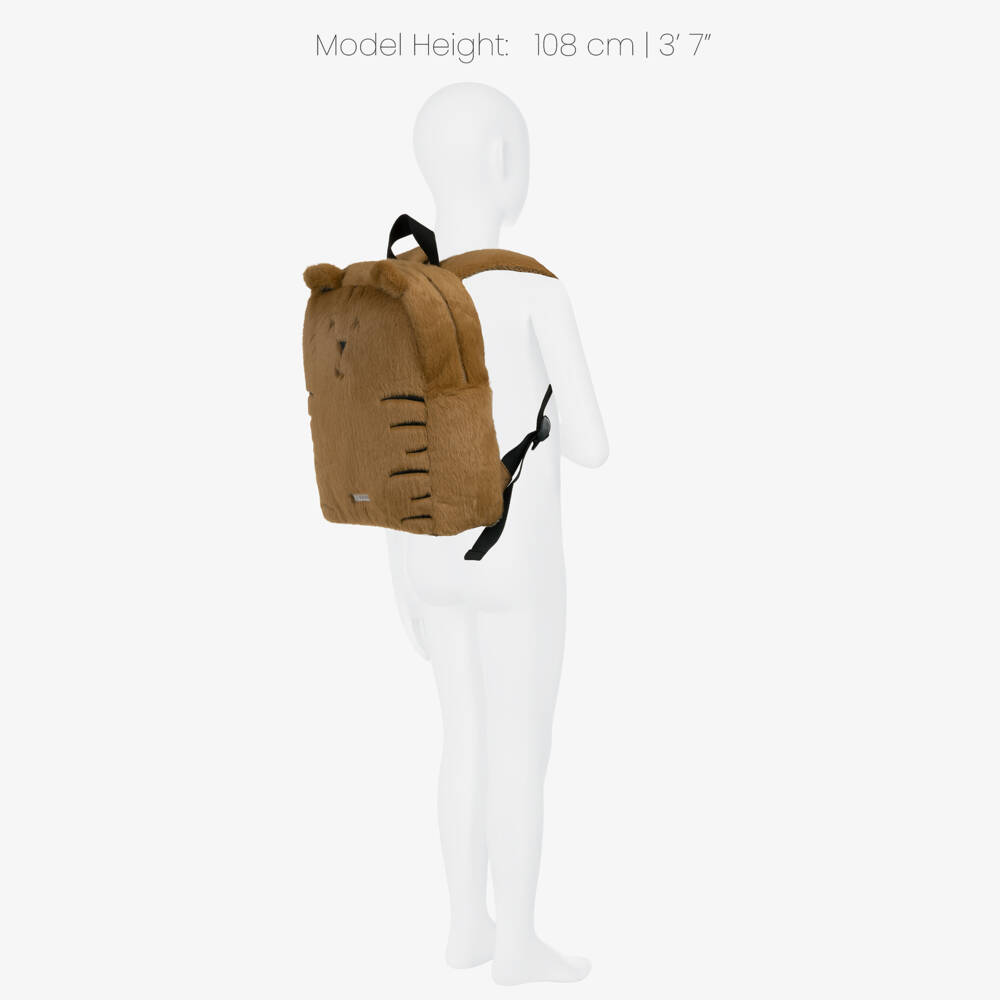 Liewood-Brown Tiger Plush Backpack (25cm) | Childrensalon